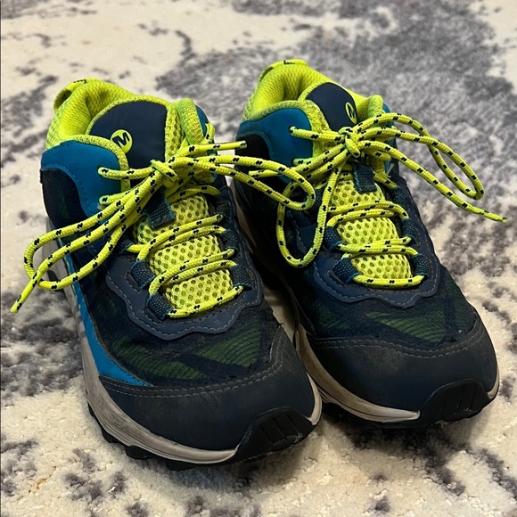 Merrell Kids' Hiking shoes in Blue and Neon Yellow - Picture 1 of 5